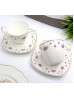 Porcelain Little Flowers 2 Cups and 2 Saucers With Gift Box